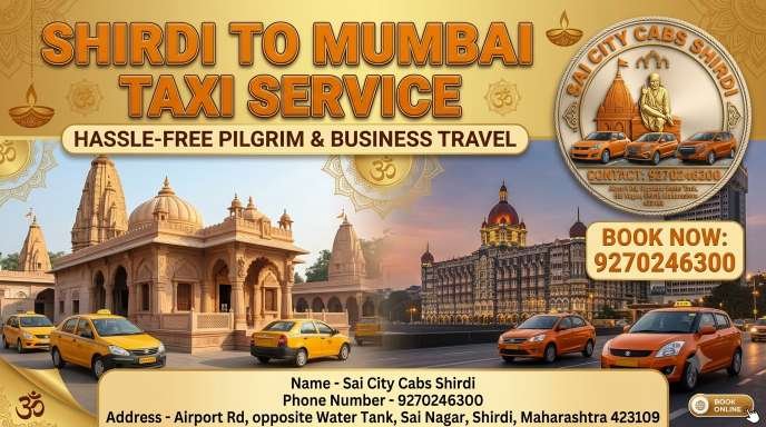 Shirdi To Mumbai Cab Service | Shirdi To Mumbai Taxi Service